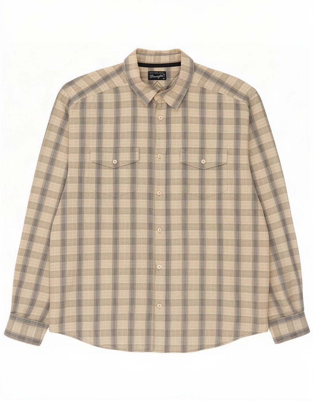 Wrangler Chemise Homme XL Beige Check Cotton