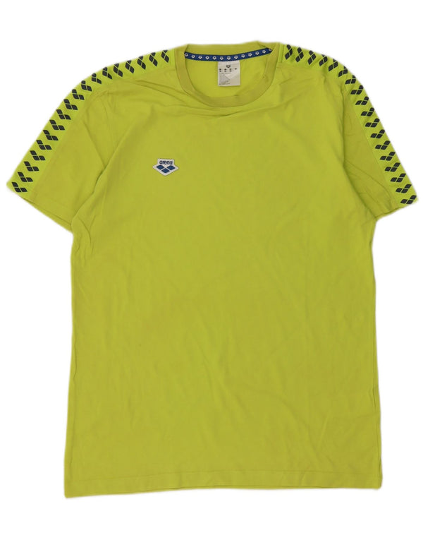Arena T-Shirt Graphique Haut Large Homme Vert Coton