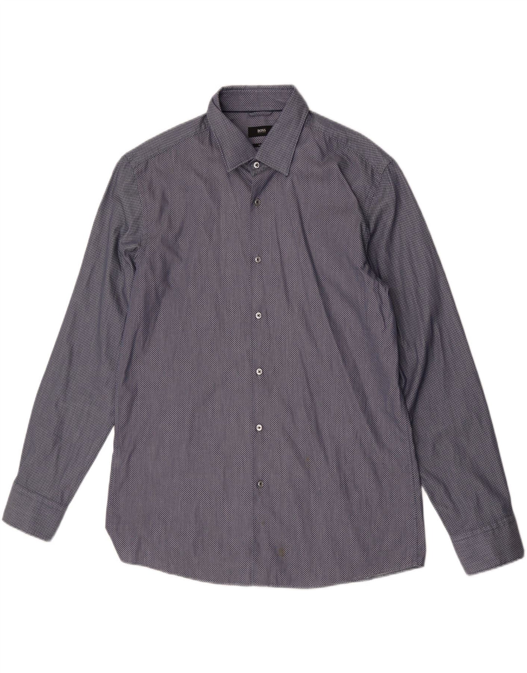 Hugo Boss Chemise slim fit pour homme Taille 17 43 XL Bleu à carreaux