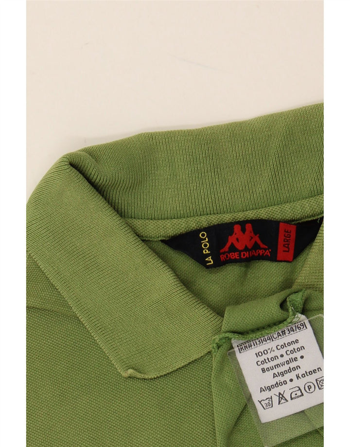 KAPPA Polo Homme Grand Vert Coton
