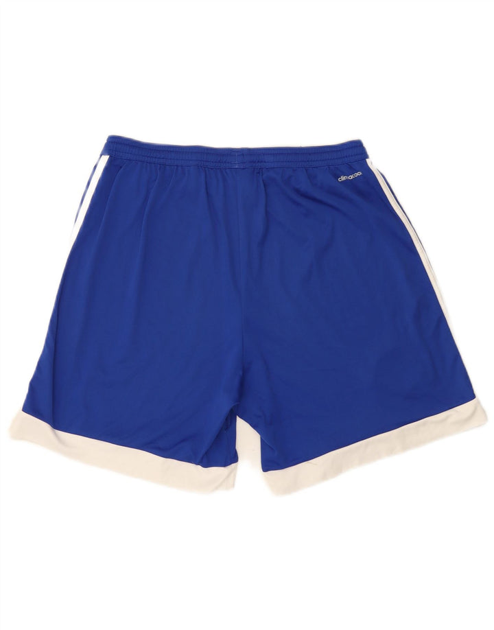 Adidas Short de sport Climacool pour homme, grand bleu, polyester color block