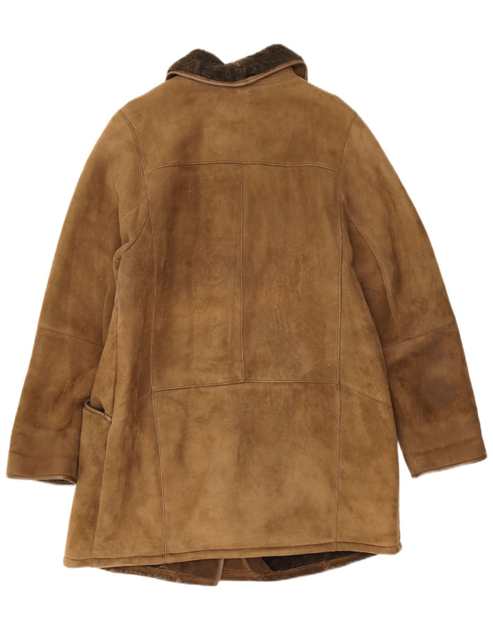Friitala Veste en peau de mouton pour femme EU 40 Beige moyen