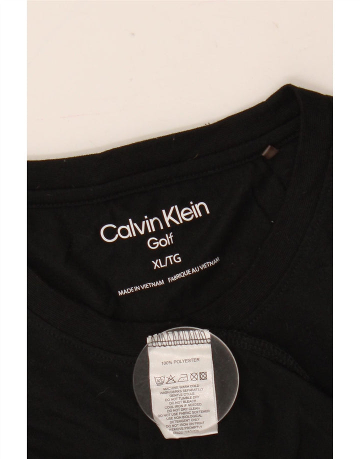 Calvin Klein T-Shirt Homme Top XL Noir Polyester