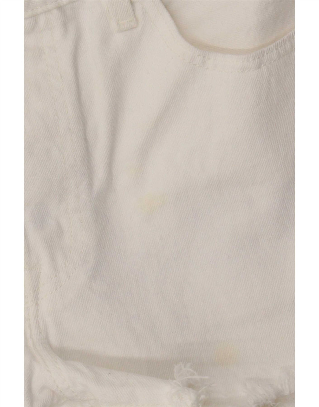 Levi's Short en Jean 501 Femme W28 Coton Blanc Moyen