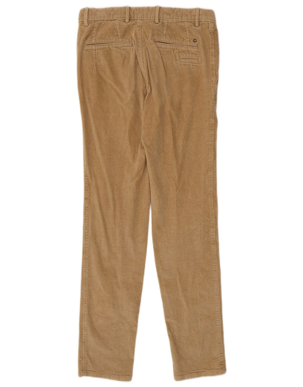 Massimo Dutti Pantalon slim en velours côtelé pour homme EU 38 Small W30 L30 Beige