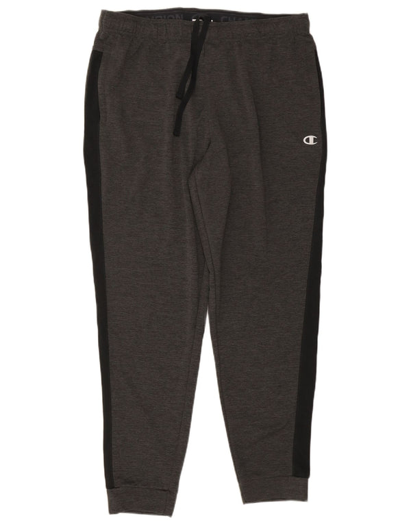 CHAMPION Pantalon de survêtement pour homme Pantalon de jogging XL Gris Colorblock Polyester