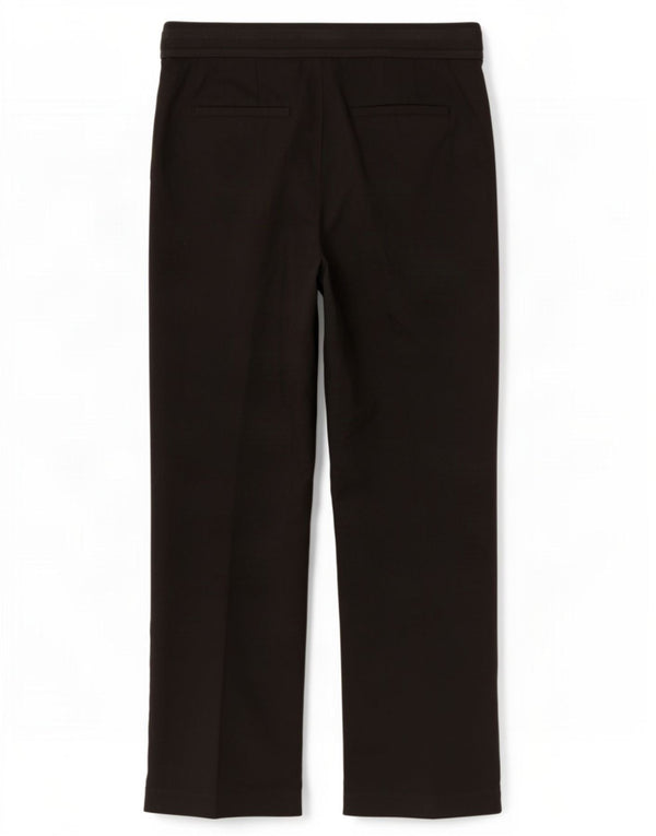 Pantalon Chino Droit Femme Zara Large W30 L26 Coton Noir