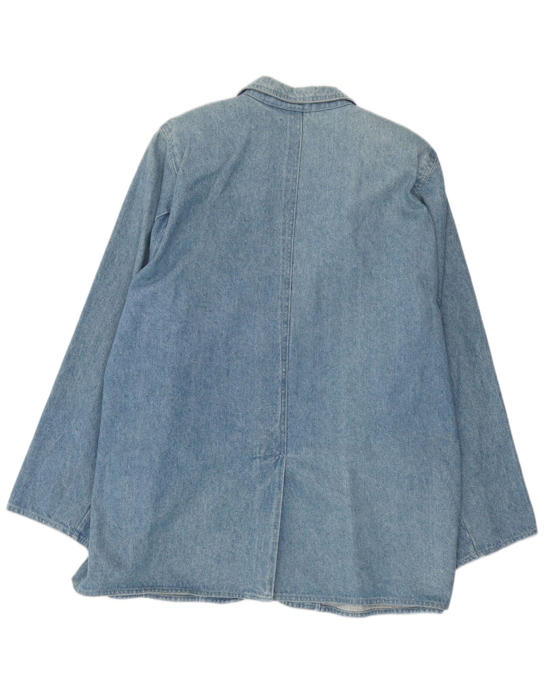 vintage Femmes 2 Bouton Denim Blazer Veste UK 18 XL Bleu