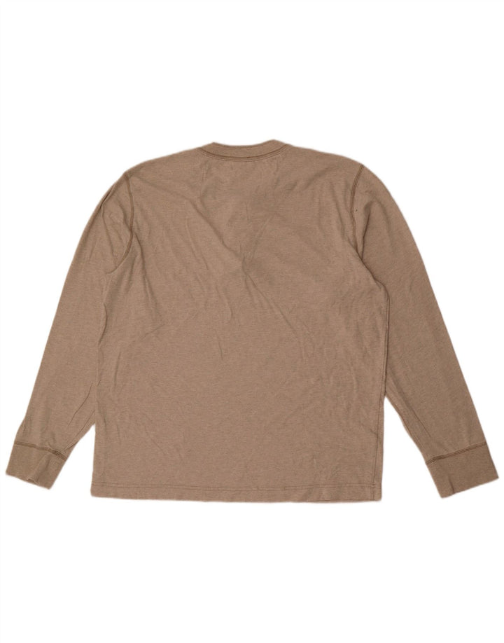 Eddie Bauer Haut à manches longues pour homme en coton beige