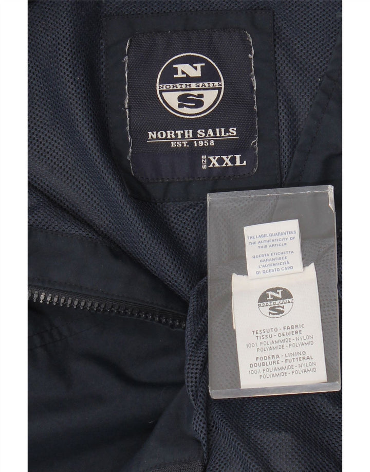 North Sails Veste Bomber Homme UK 44 2XL Bleu Marine Polyamide