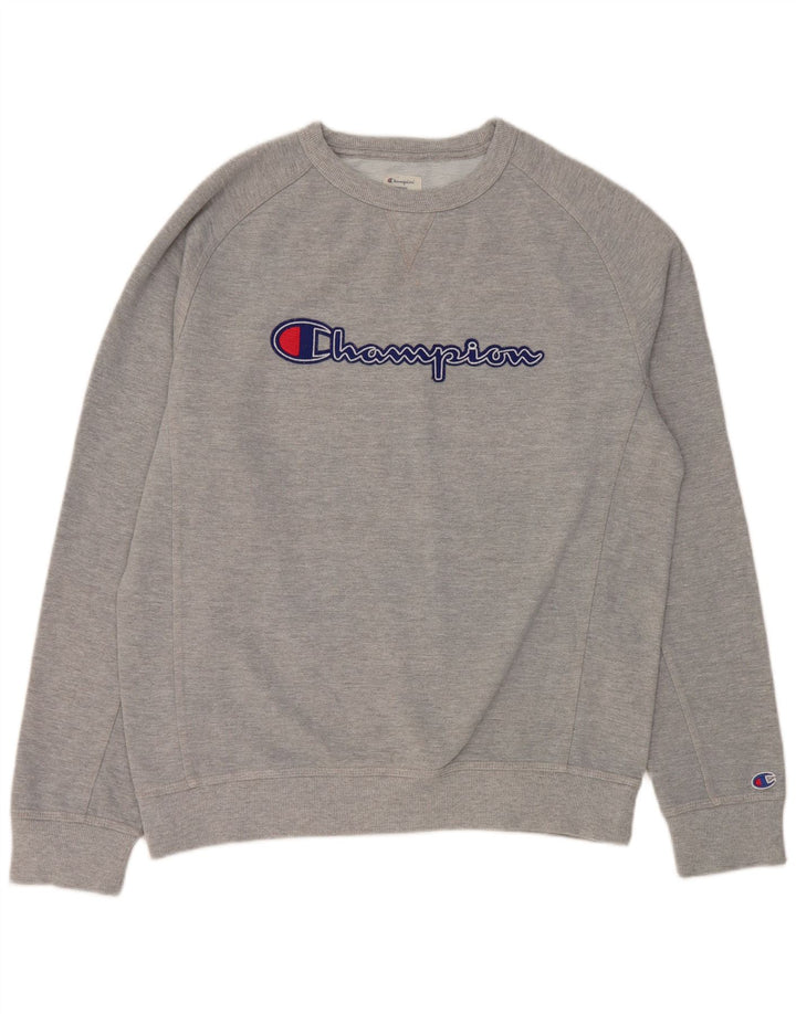 Champion Sweat-shirt graphique pour hommes, grand coton gris