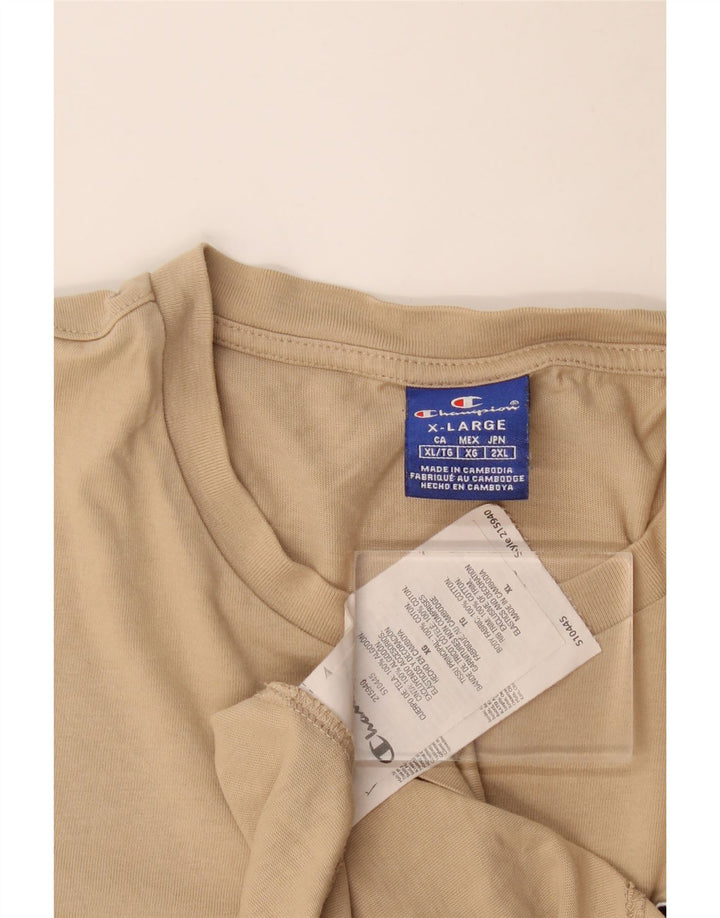 Champion T-Shirt Homme Top XL Coton Beige