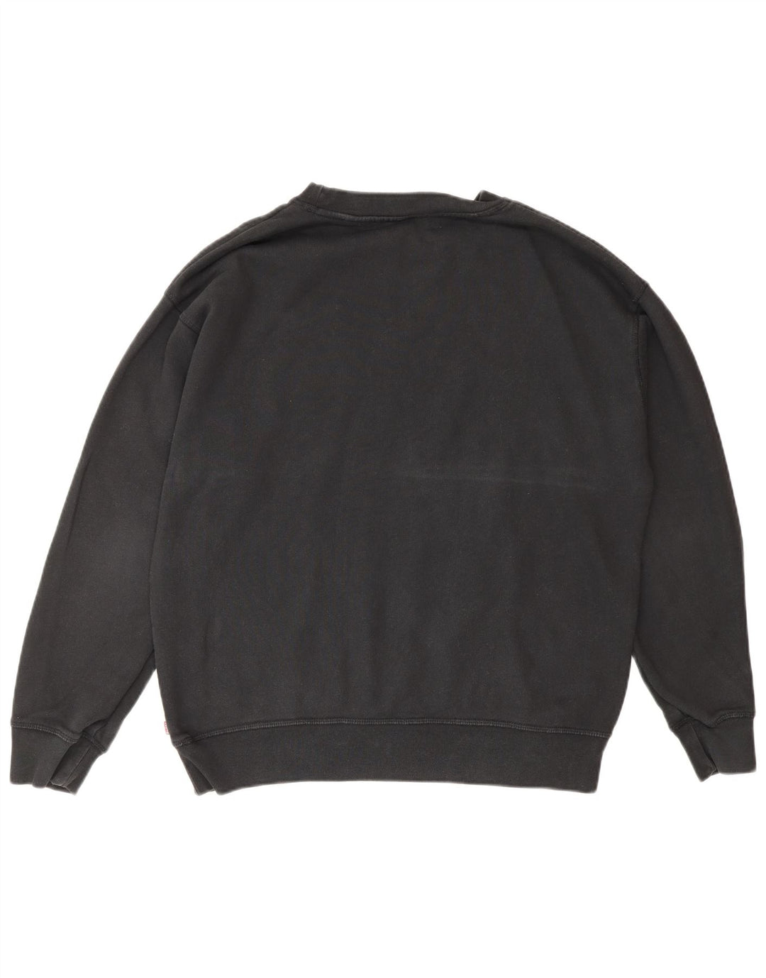 Levi's Sweat-Shirt Graphique Oversize Femme UK 14 Noir Moyen Coton