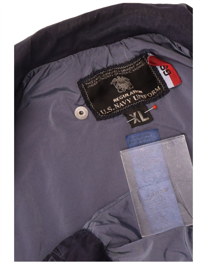 veste utilitaire homme vintage UK 42 XL Nylon bleu marine