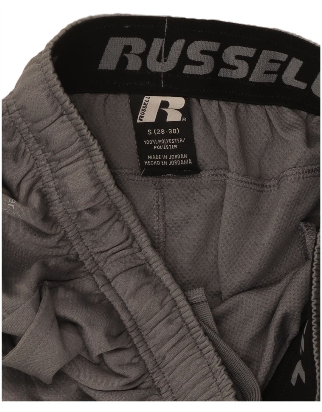 Russell Athletic Short de sport pour homme Petit gris Polyester color block