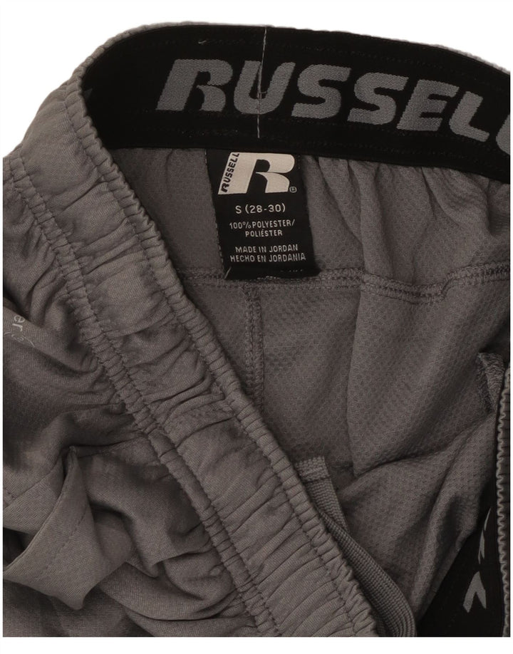Russell Athletic Short de sport pour homme Petit gris Polyester color block