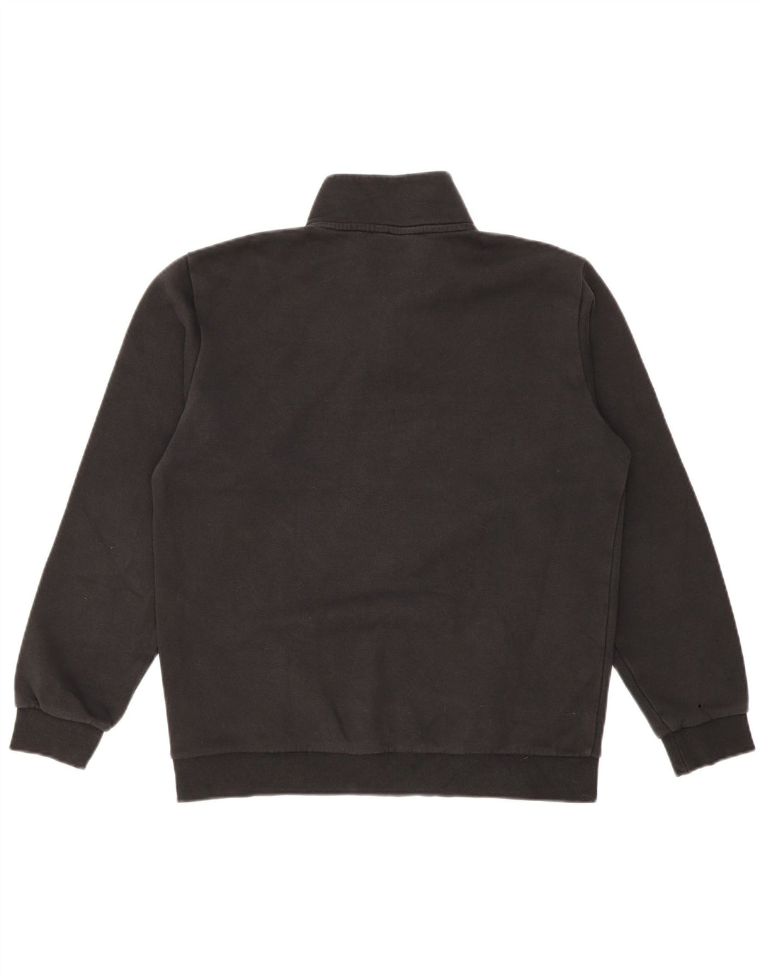 Adidas Sweat-shirt graphique à col zippé pour homme en coton noir moyen