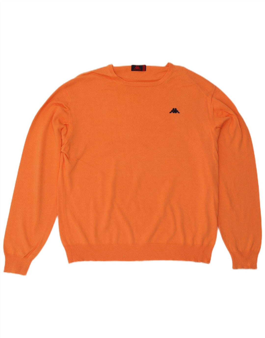 Kappa Pull à col rond pour homme XL Orange Coton