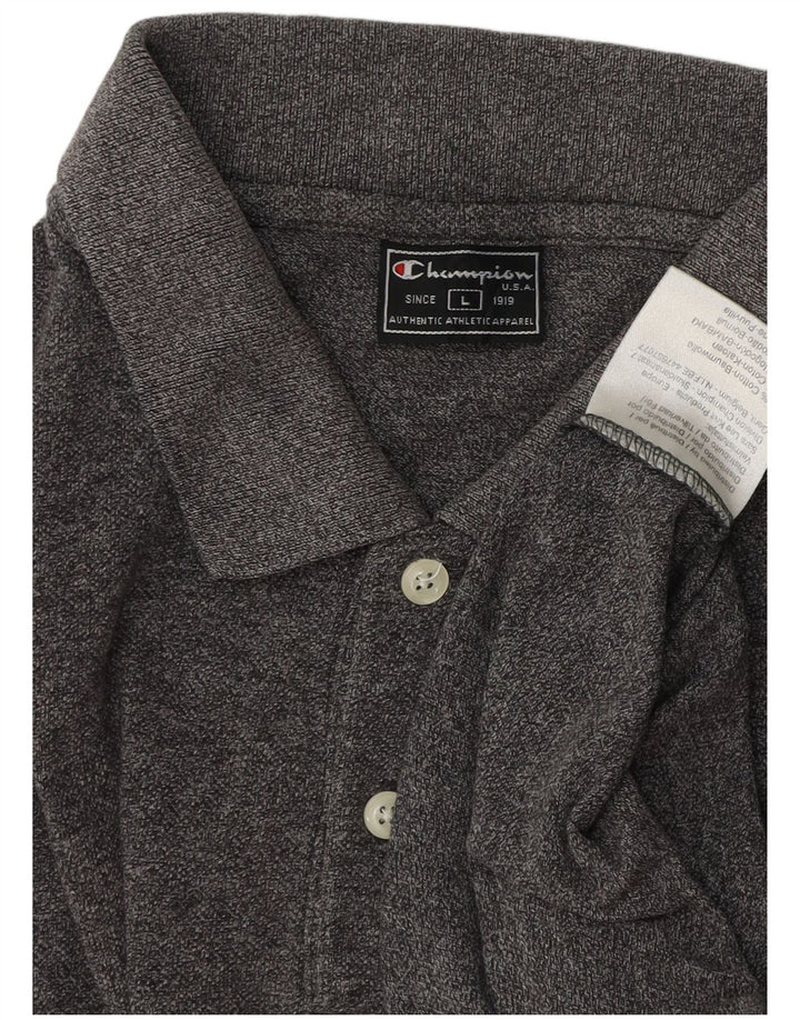 Champion Polo Homme Grand Gris Coton
