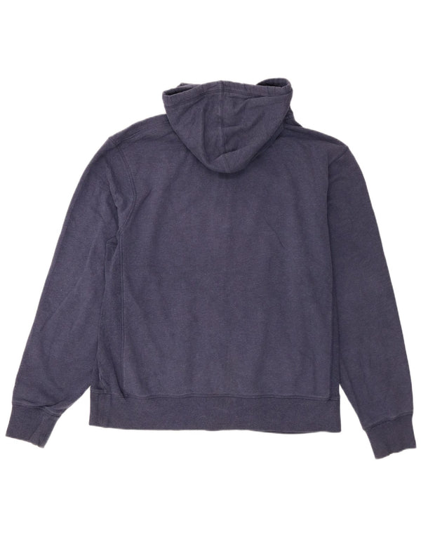Champion Pull à capuche zippé pour homme en coton bleu marine Taille L