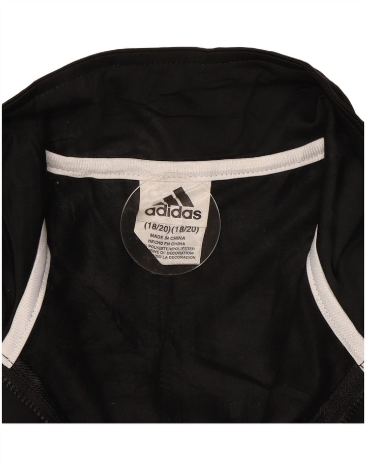 Veste de survêtement Adidas Garçon 13-14 ans Noir Polyester