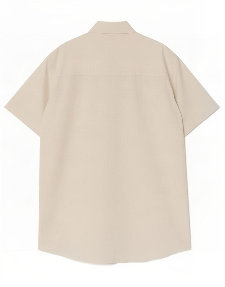 Slam Chemise à manches courtes pour homme en lin blanc