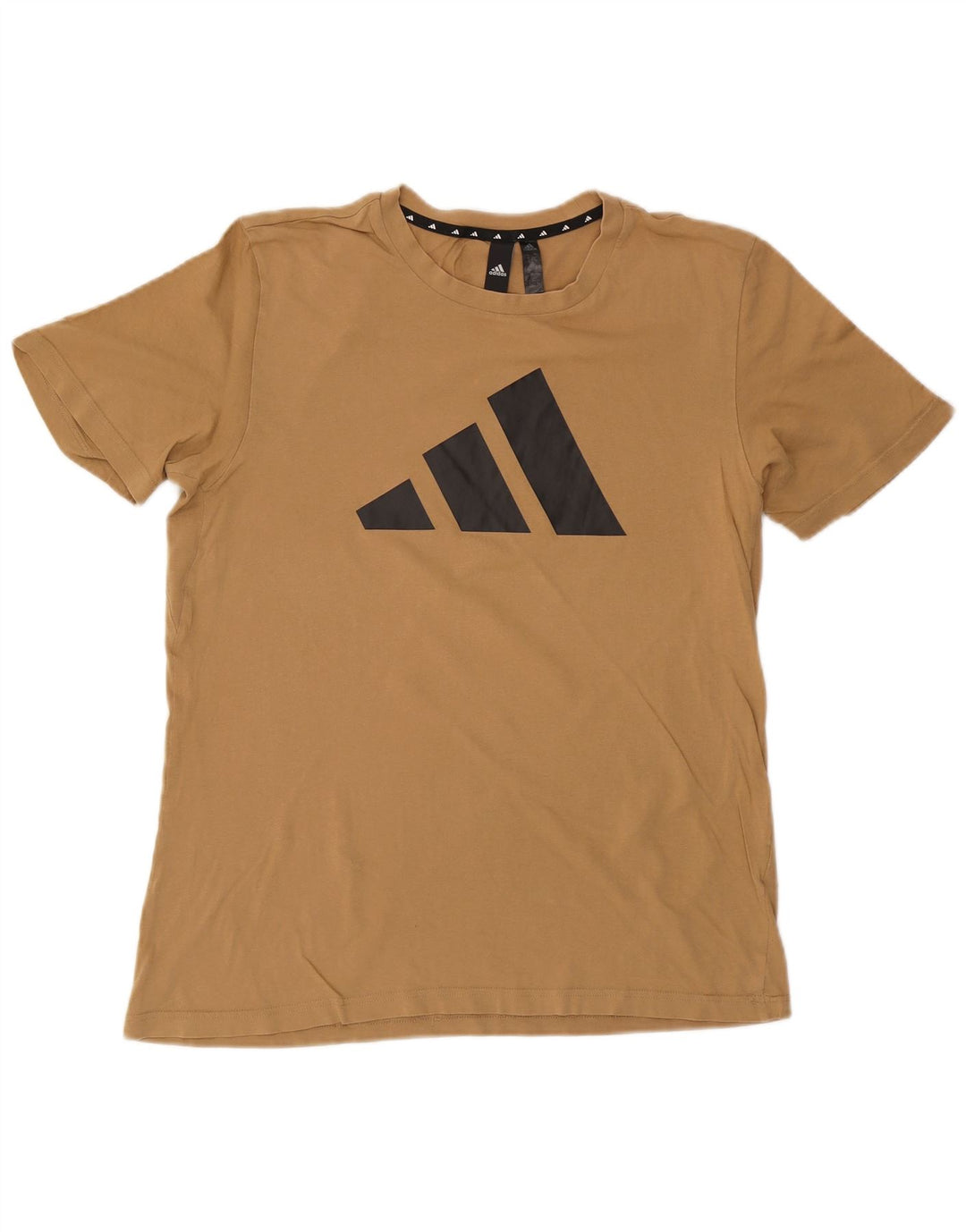 Adidas T-shirt graphique pour homme en coton beige moyen