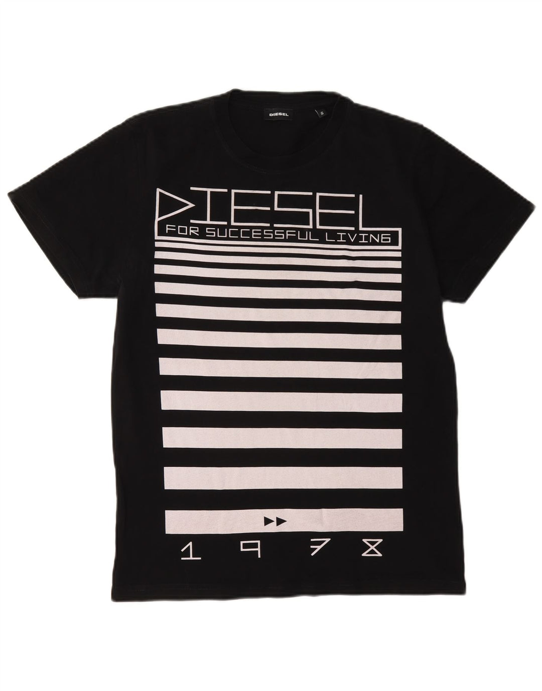 Diesel T-Shirt Graphique Homme Petit Noir