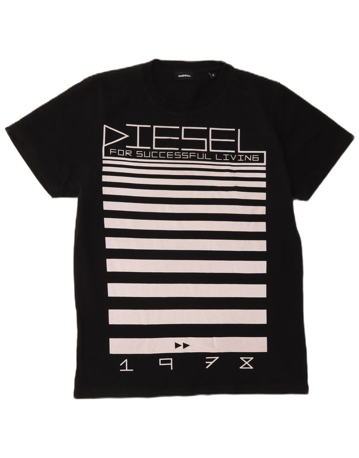 Diesel T-Shirt Graphique Homme Petit Noir