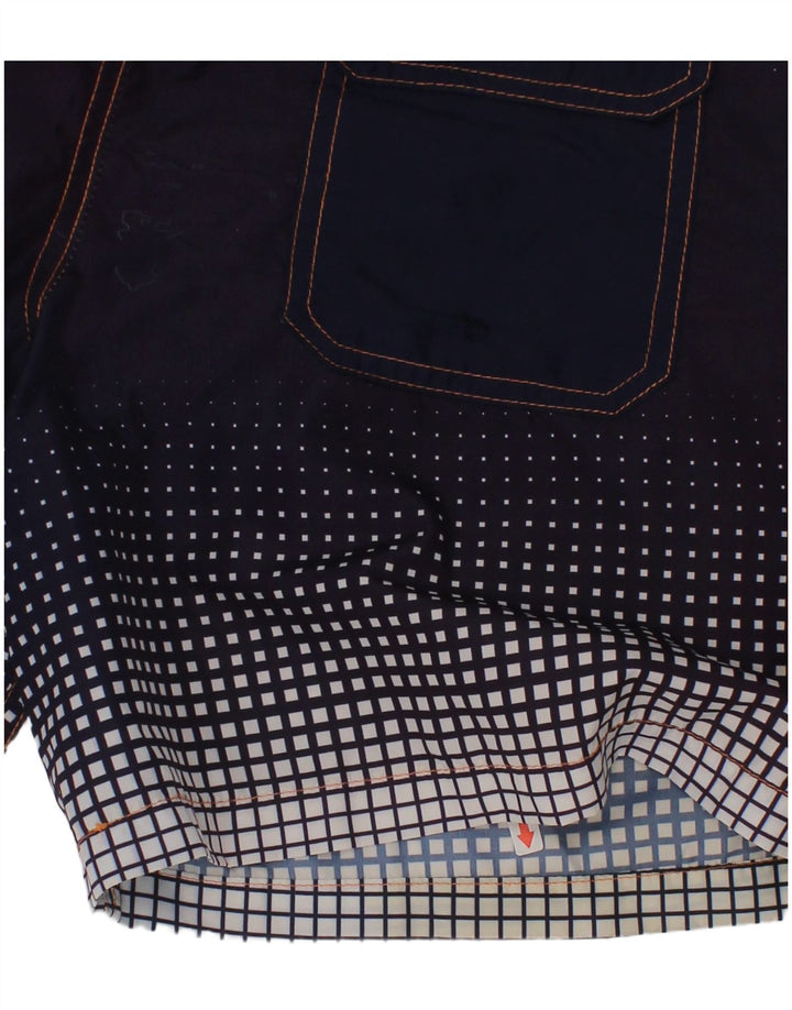 Sergio Tacchini Short de bain garçon 13-14 ans bleu marine à pois
