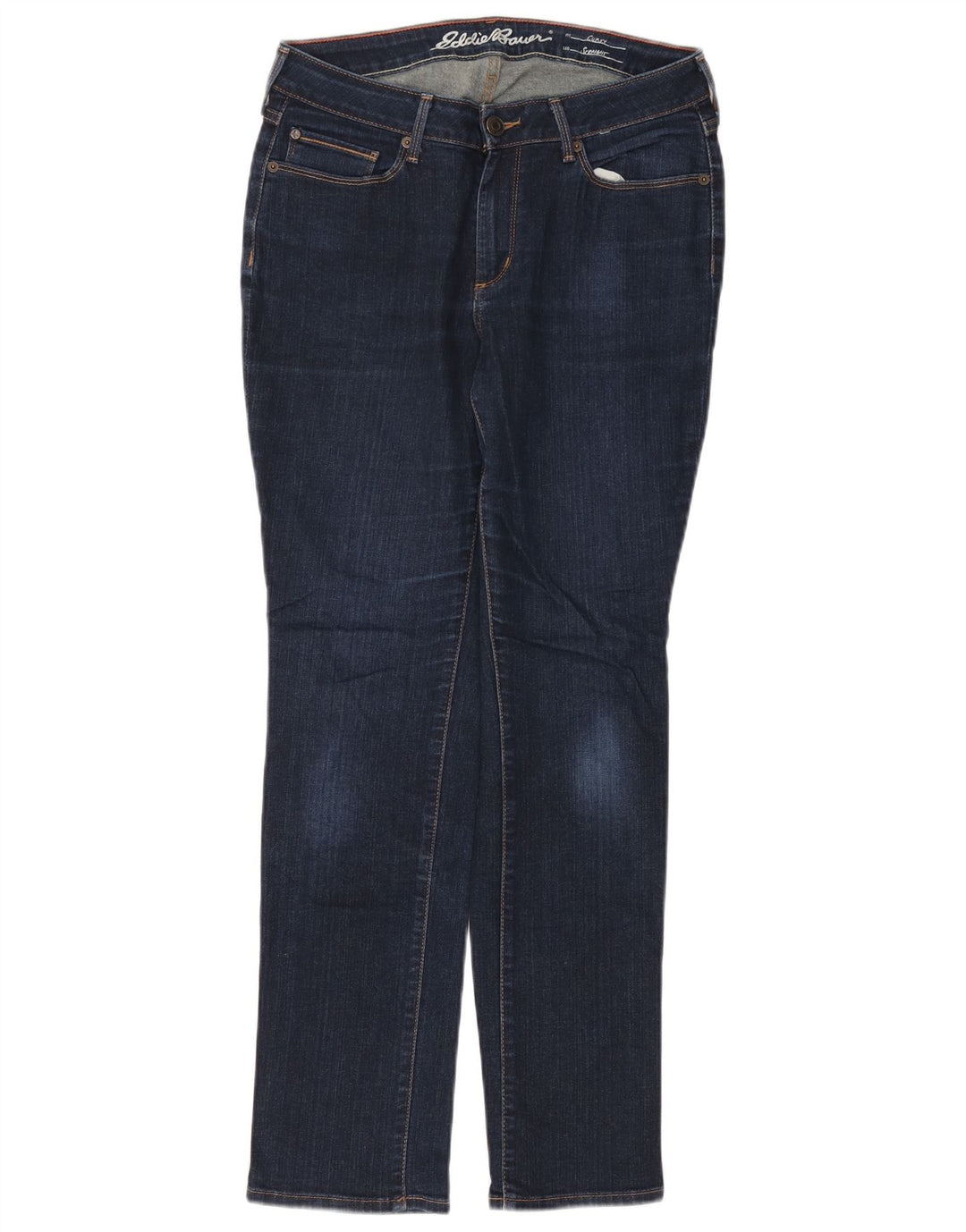 Eddie Bauer Jean droit pour femme US 8 Medium W29 L29 Bleu marine Coton