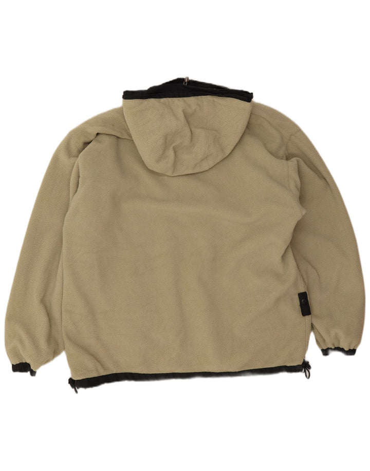 Kappa Veste coupe-vent réversible à capuche pour homme UK 36 Small Noir Polyester