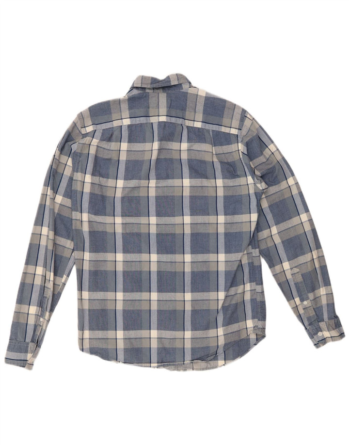 J. CREW Chemise classique pour homme en coton à petits carreaux bleus