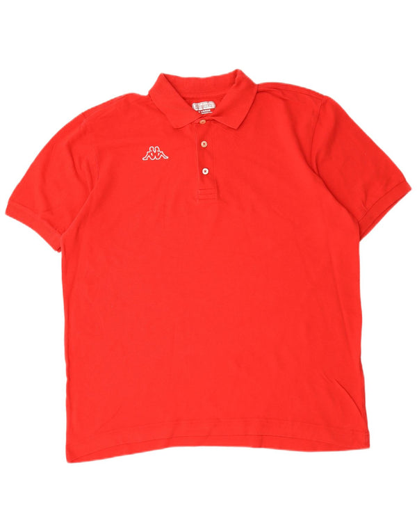 Kappa Polo Homme XL Rouge Coton