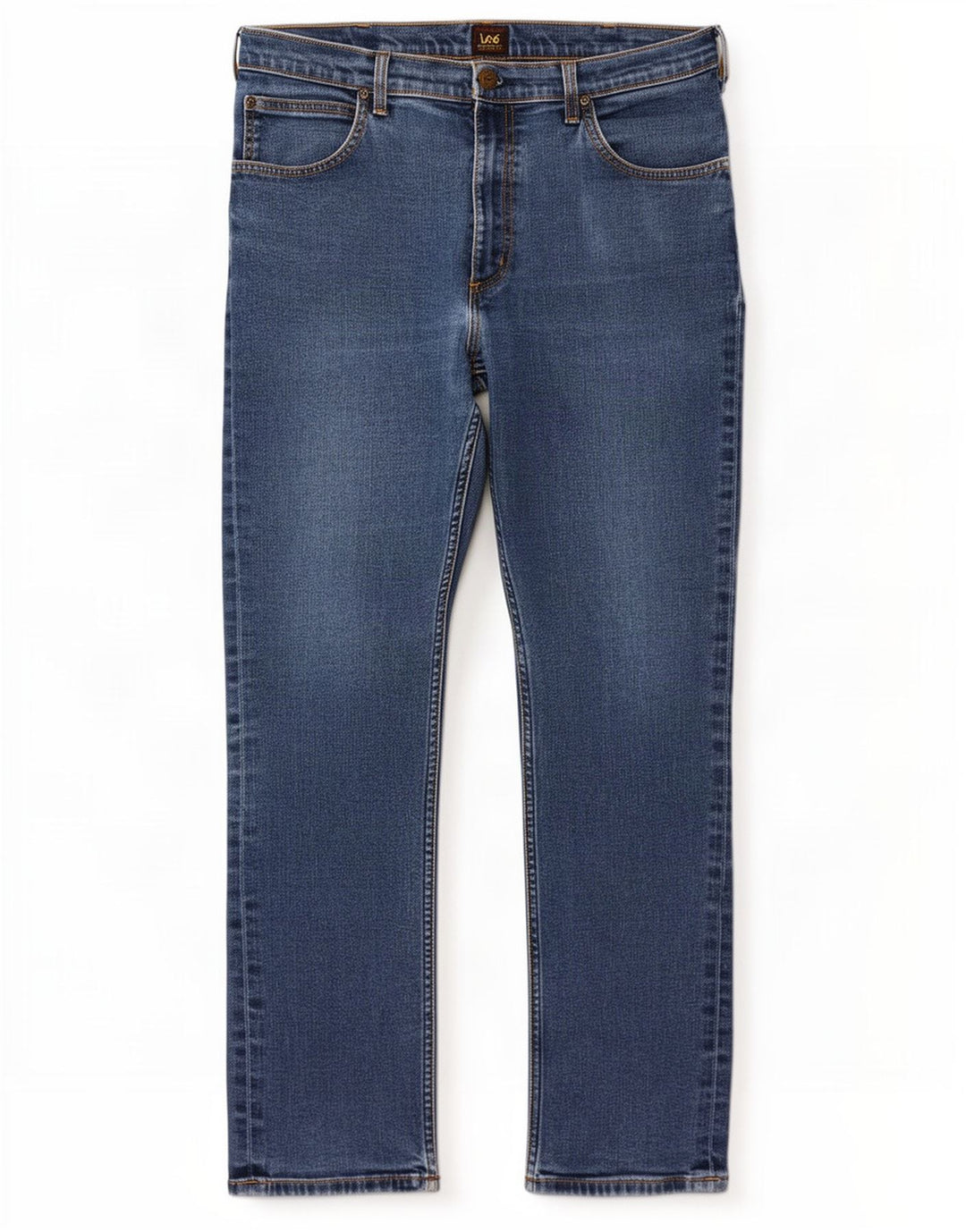 Lee Jean Droit Brooklyn Homme W36 L32 Bleu Coton