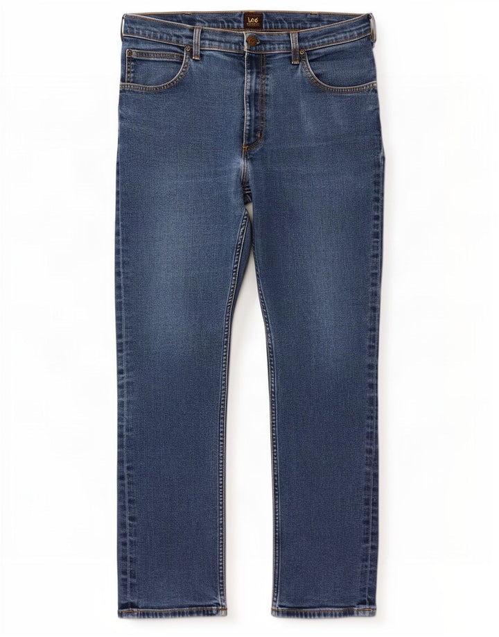 Lee Jean Droit Brooklyn Homme W36 L32 Bleu Coton