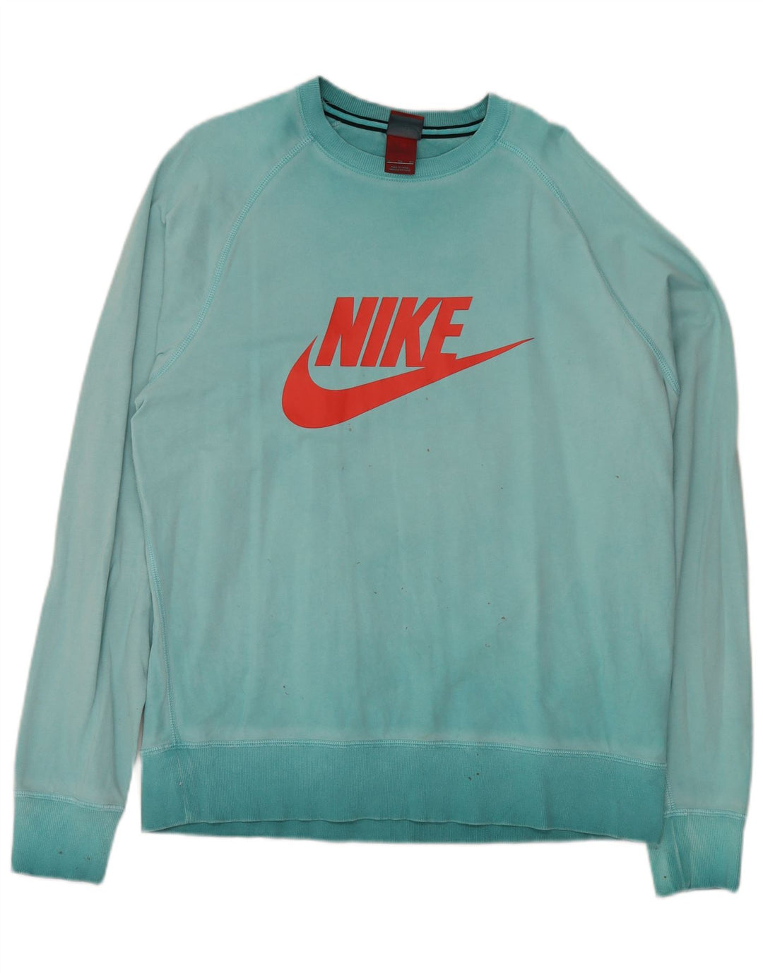NIKE Sweat-shirt graphique pour homme XL en coton turquoise