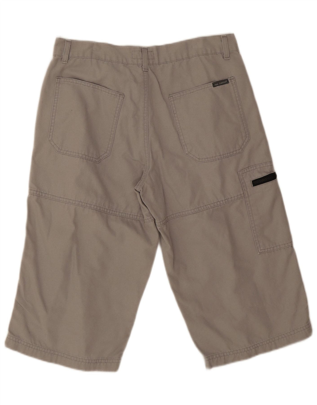 Tom Tompson Short Cargo Homme Moyen W30 Gris Coton