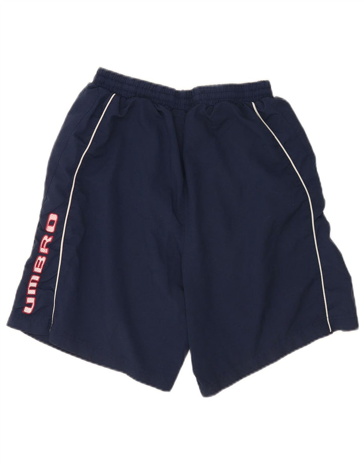 Umbro Short de Sport Graphique Homme Bleu Marine Moyen Polyester