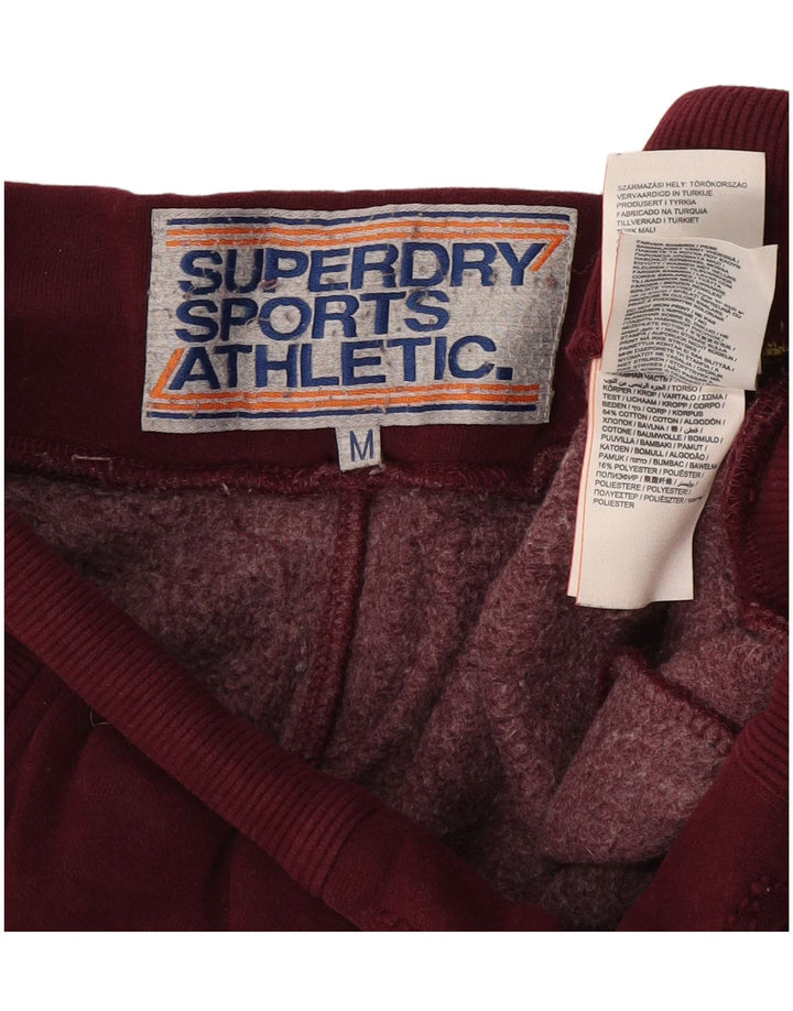 Superdry Pantalon De Survêtement Graphique Homme Bordeaux Moyen Colourblock