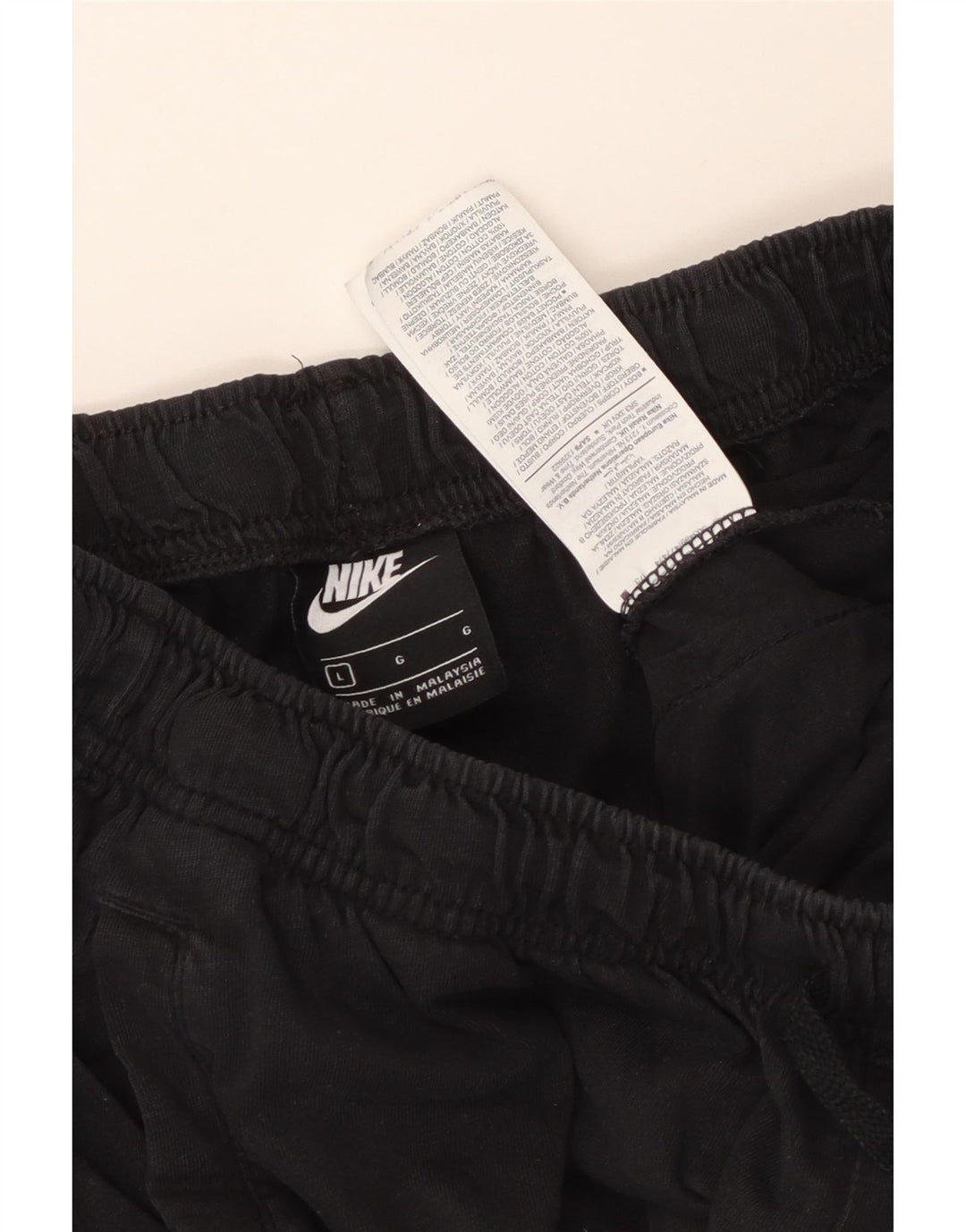 NIKE Short de sport pour hommes Grand coton noir