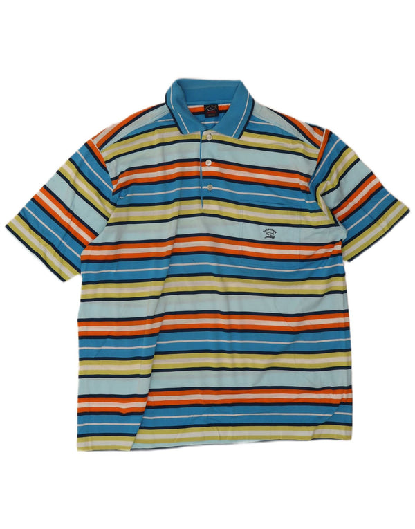 Paul & Shark Polo Homme 2XL Coton Rayé Multicolore