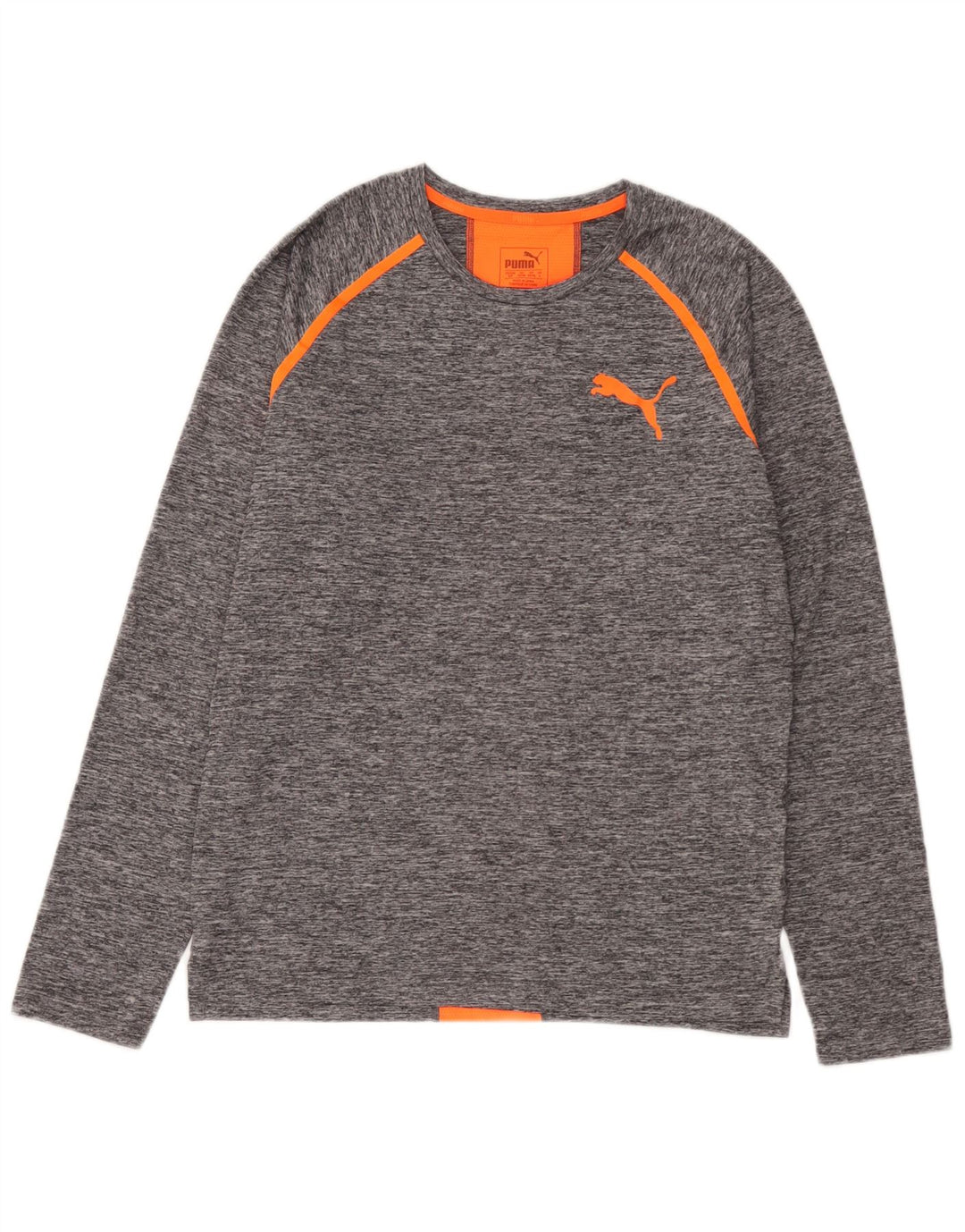 Puma Haut à Manches Longues Homme Gris Colorblock Small