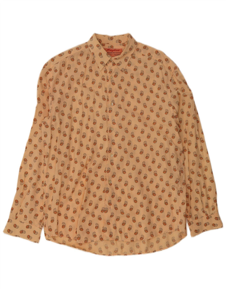 Raybest Chemise Homme Grand Orange Paisley
