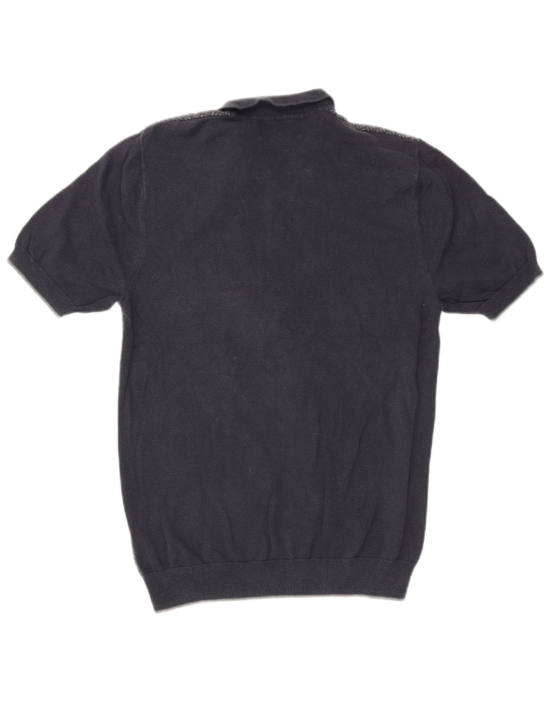 Marks & Spencer Pull à col polo coupe ajustée pour homme Bleu marine moyen