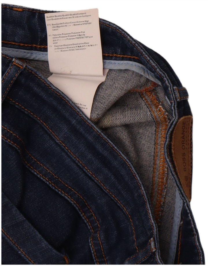 Hugo Boss Femme Jean Slim W30 L27 Bleu Marine Coton