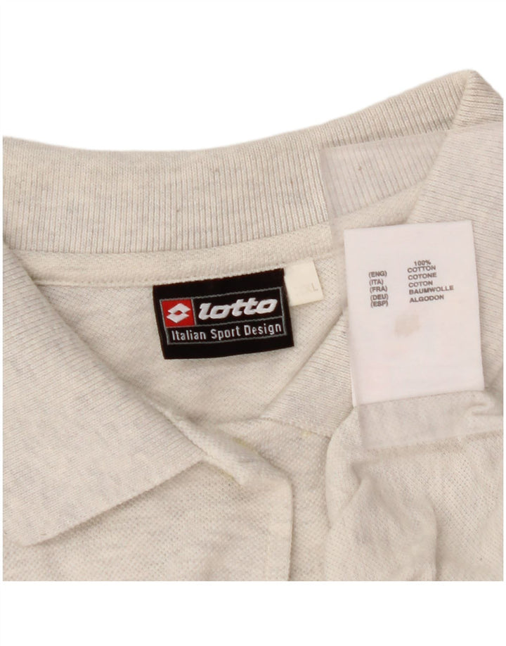 LOTTO Chemisier à manches courtes pour femme UK 20 2XL Gris Coton