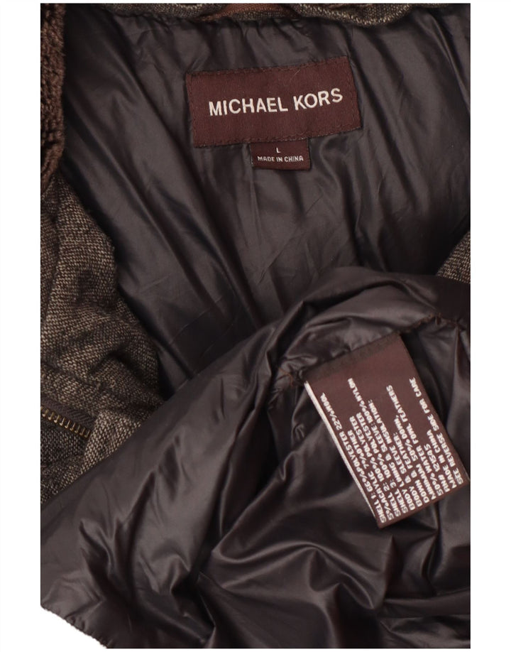 Michael Kors Veste matelassée pour homme UK 40 Large Gris Polyester