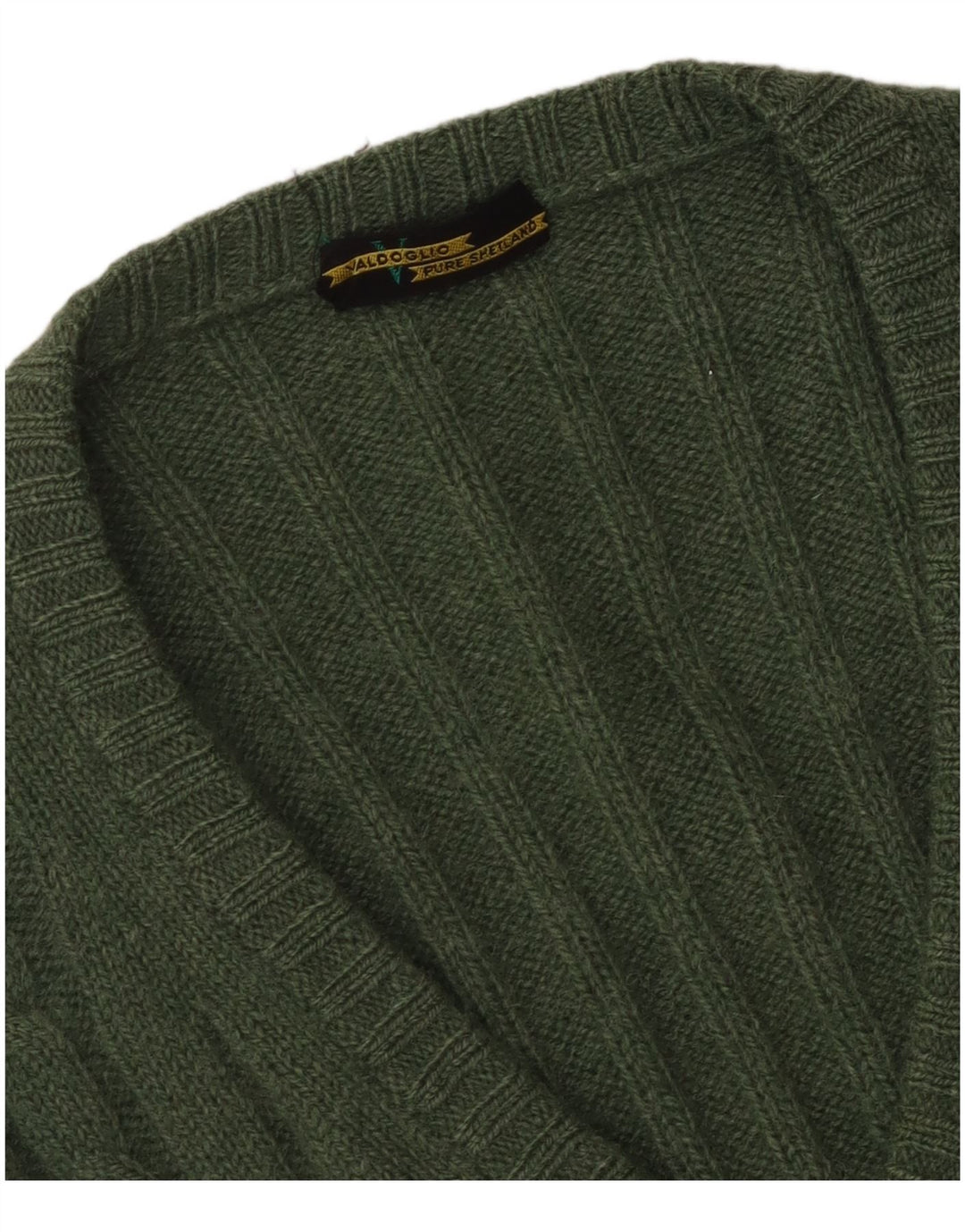 Valdoglio Pull Col V Homme Petite Laine Verte