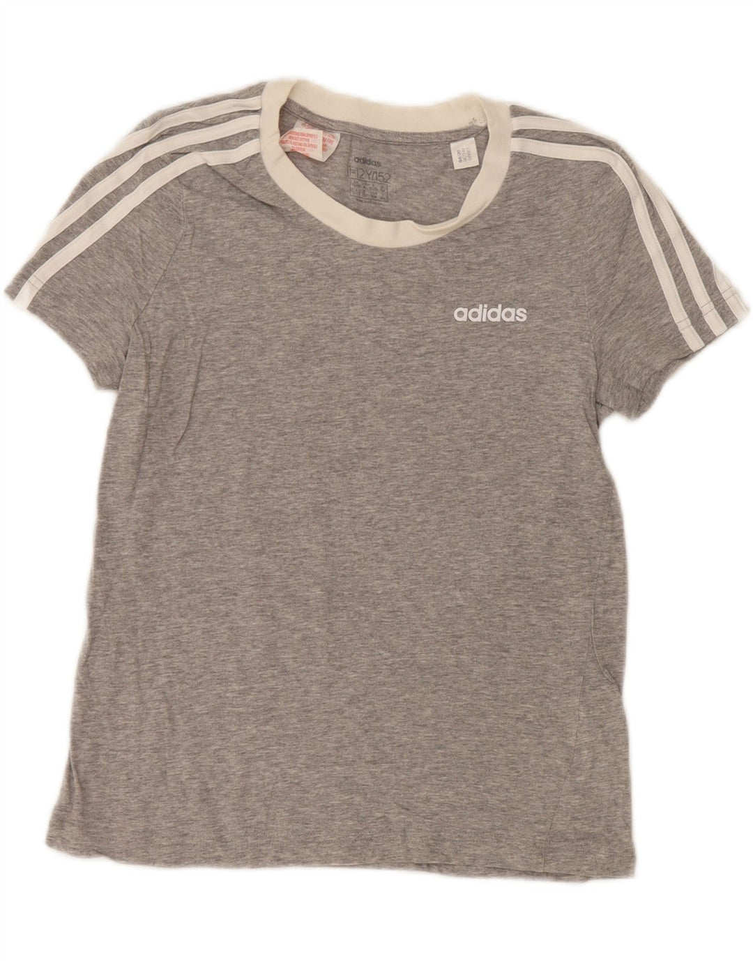 ADIDAS Boys T-Shirt Top 11-12 Years Grey Vintage Adidas and Second-Hand Adidas from Messina Hembry 